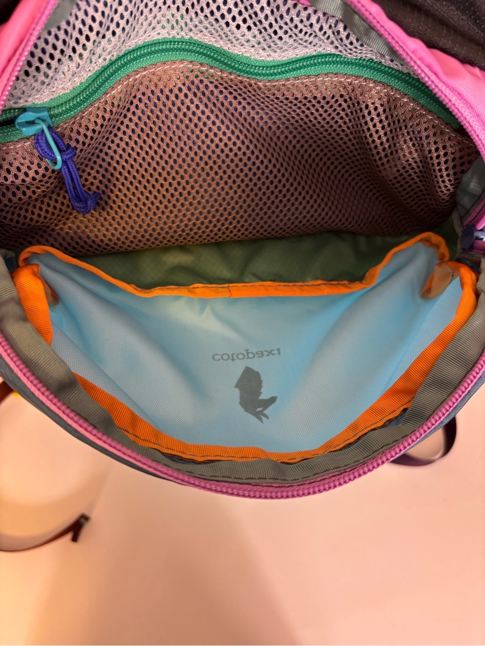 cotopaxi Colorblock Daypack - Light Blue, Olive, Teal, Pink NWOT - Picture 6 of 9